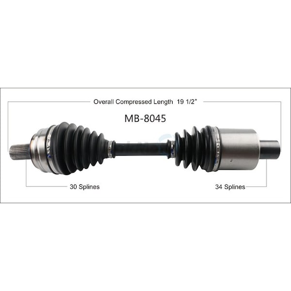 Surtrack Axle Cv Axle Shaft, Mb-8045 MB-8045 - main